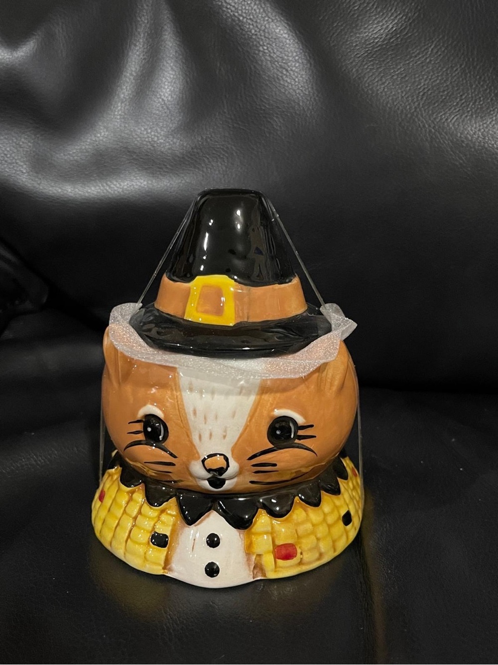 Thanksgiving Johanna Parker Pilgrim Critter Bowl with Lid